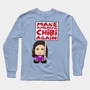 Ms. Huckabooboo POLITICO'BOT Toy Robot (Chibi America Long Sleeve T-Shirt